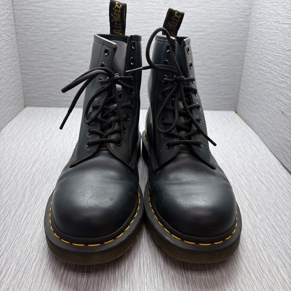 Dr. Martens 1460 Smooth Leather Boots Men's 8 Women's 9 Black EU 41 NWOB
